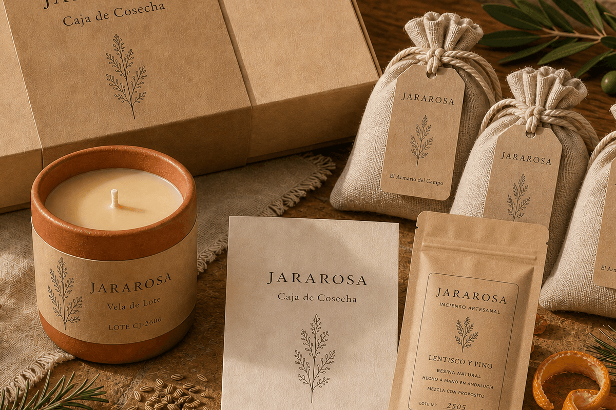 Caja de Cosecha — Jararosa small-batch Andalusian home fragrance
