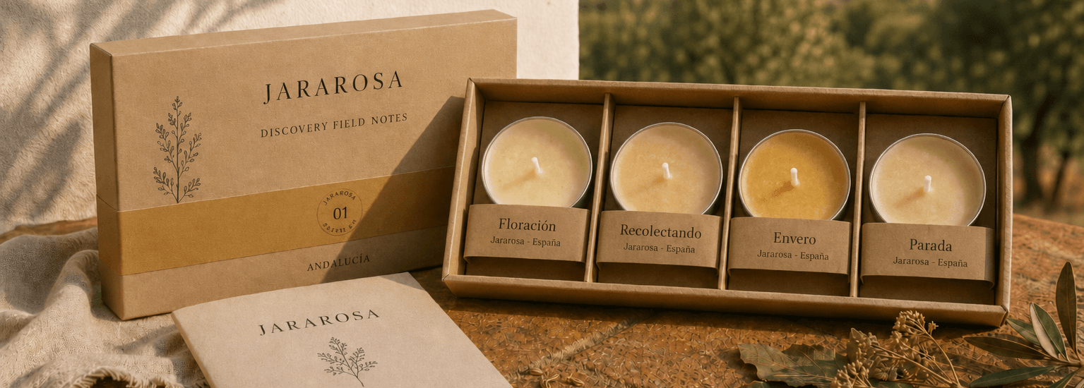 Jararosa 体验套装 botanical texture — raw Green Resinous ingredients