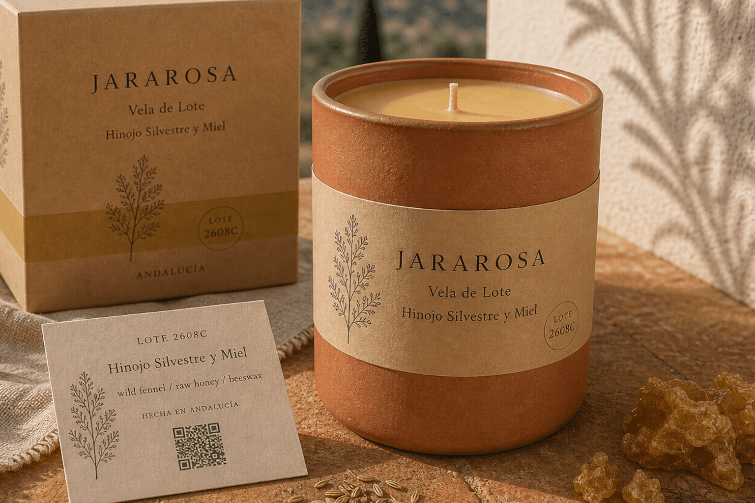 野生茴香与蜂蜜 — hand-crafted on our Andalusian finca