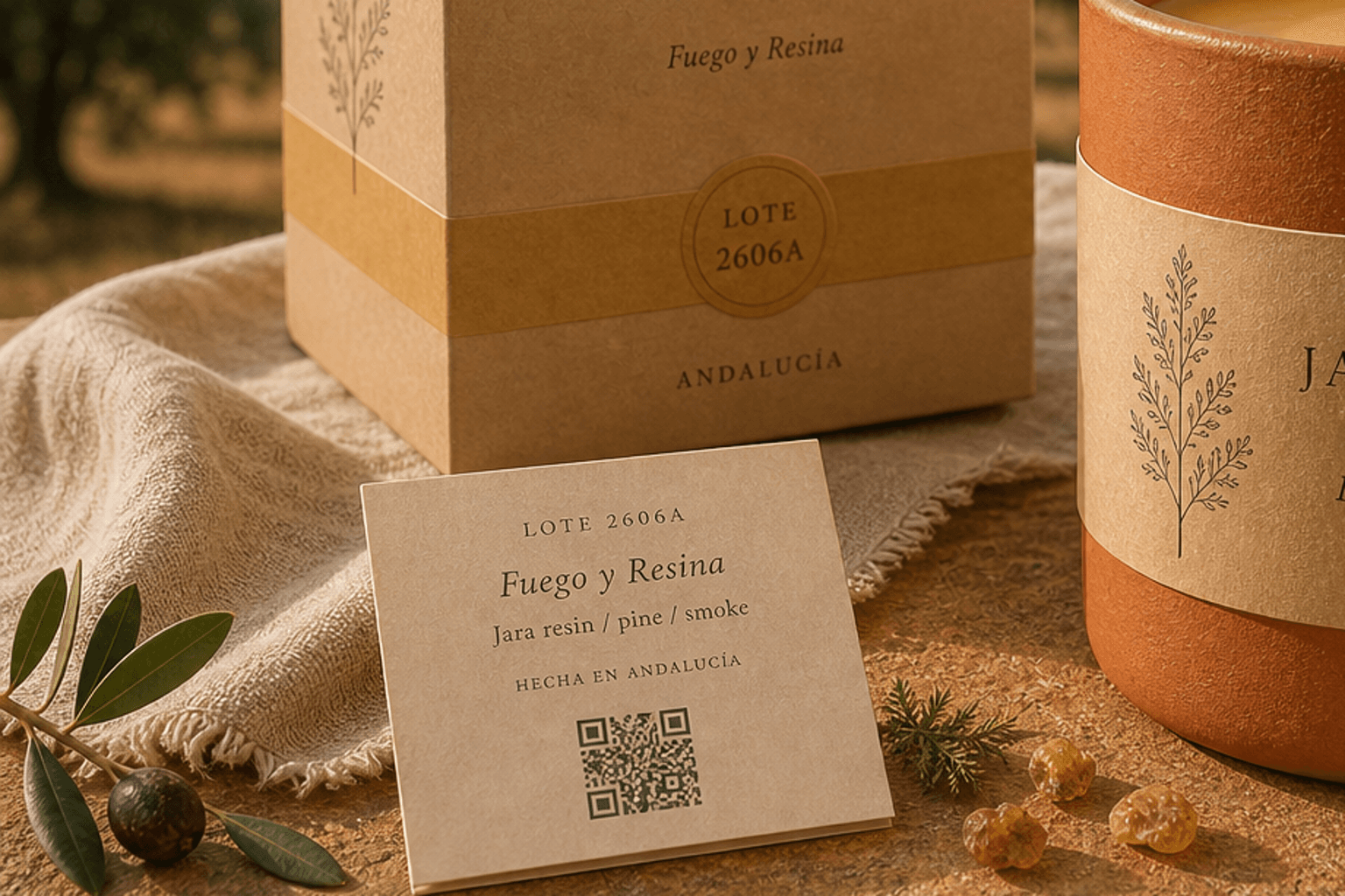 Raw ingredients for 篝火与树脂 — Andalusian campo botanicals