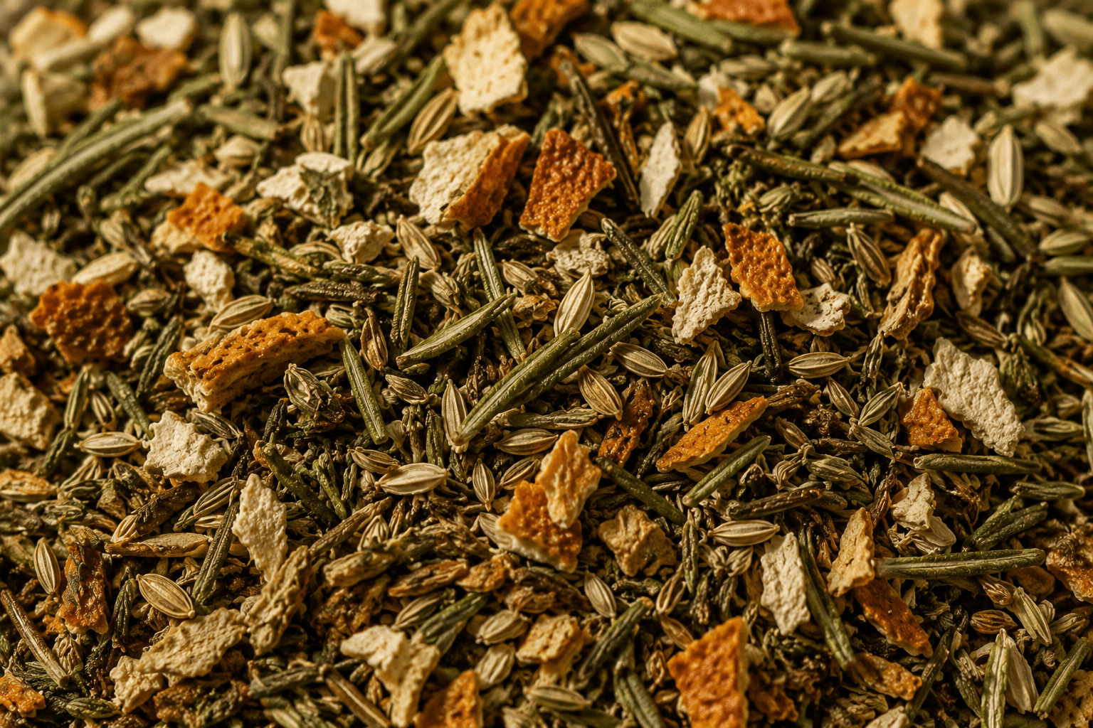 衣橱香囊 botanical texture — raw Herbal Citrus ingredients
